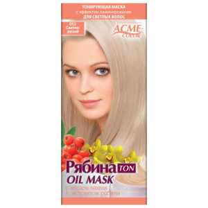 Тонувальна маска для волосся Acme Горобина Ton oil mask № 012 Світло-русявий 41 г