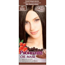 Тонувальна маска для волосся Acme Горобина Ton oil mask № 043 Темний каштан 41 г