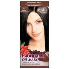 Тонувальна маска для волосся Acme Горобина Ton oil mask № 053 Чорний 41 г