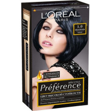 Стійка гель-фарба для волосся LOreal Paris Recital Preference 1.0 Чорний 174 мл