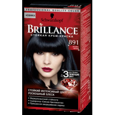 Фарба для волосся Brillance Базова лiнiйка 891 Синьо-чорний 142.5 мл