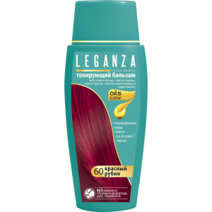 Тонувальний бальзам для волосся Leganza № 60 Червоний рубін 150 мл