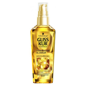 Еліксир Gliss Kur з олією Аргана і вітаміном Е для пошкодженого волосся 75 мл