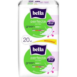Гігієнічні прокладки Bella Perfecta Ultra Green 10+10 шт