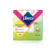 Гігієнічні прокладки Libresse Natural Care Ultra Clip Normal  10 шт