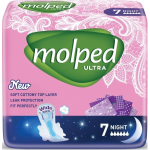 Гігієнічні прокладки Molped Ultra night 7 шт
