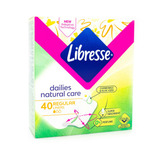 Щоденні гігієнічні прокладки Libresse Natural Care Ultra Normal 40 шт