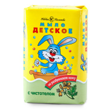 Дитяче тверде мило Невська Косметика з чистотілом 90 г
