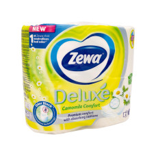 Туалетний папір Zewa Deluxe 3 шари з ароматом ромашки 4 шт
