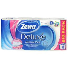 Туалетний папір Zewa Deluxe 3 шари Біла 8 шт
