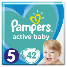 Підгузки Pampers Active Baby розмір 5 Junior (11-16 кг) 42 шт