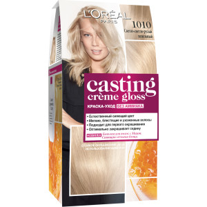Крем-фарба для волосся без аміаку L'Oreal Paris Casting Creme Gloss 1010 Світло-світло-русявий попелястий 180 мл