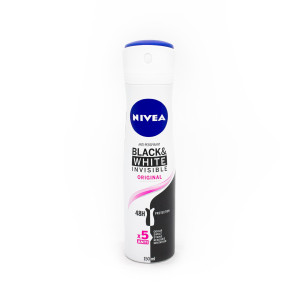 Дезодорант-антиперспірант спрей Nivea Clear Невидимий захист для чорного та білого 150 мл