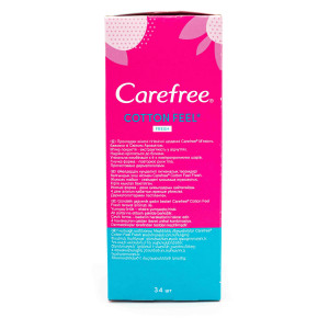 Щоденні гігієнічні прокладки Carefree Коттон ароматизовані 34 шт-Фото-2