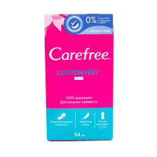 Щоденні гігієнічні прокладки Carefree Коттон ароматизовані 34 шт