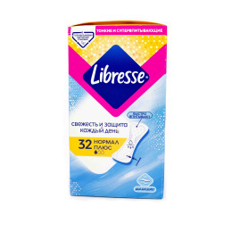 Щоденні гігієнічні прокладки Libresse Dailyfresh Normal Plus 32 шт