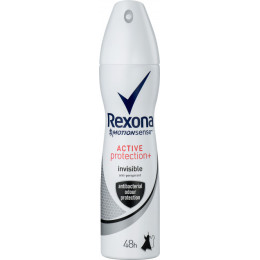 Дезодорант-антиперспірант спрей Rexona Антибактеріальний і невидимий на чорному та білому 150 мл