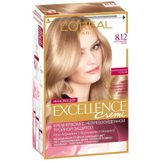 Стійка крем-фарба для волосся LOreal Paris Excellence Creme з потрійним захистом 8.12 - Містичний блонд 176 мл