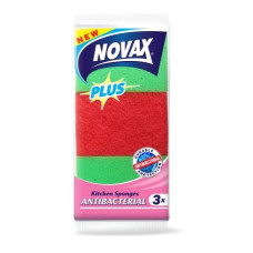Губки кухонні Novax Plus Antibacterial 3шт