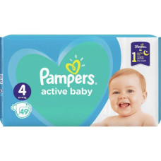 Підгузки Pampers Active Baby розмір 4 maxi (9-14кг) 49 шт
