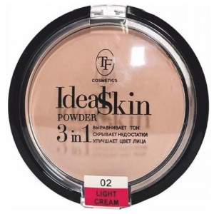 Компактна пудра для обличчя TF Cosmetics Ideal Skin Powder 3in1 СТР-14 № 02