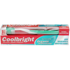 Зубна паста Coolbright Organic Professional с природними компонентами 175 гр + Зубна щітка