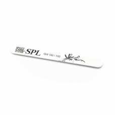 Пилочка мінеральна для нігтів SPL WF-201 100/100 пряма сіра