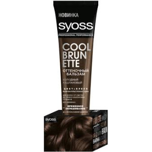 Тонуючий бальзам для волосся Syoss Колір + Блиск Холодний каштановий 150 мл