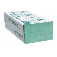 Паперові рушники листові Альбатрос  ZZ зелені 160 шт
