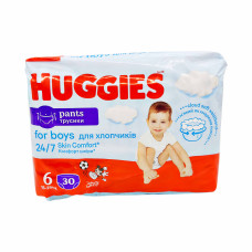 Підгузки-трусики Huggies Pants Boy розмір 6 Jumbo для хлопчиків 30 шт
