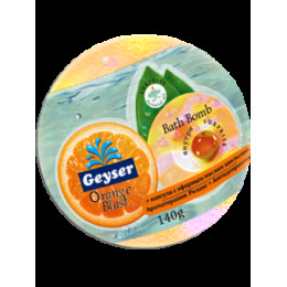 Geyser Бомба для ванн з капсулою ефірної олії апельсина Orange Blast 140 г