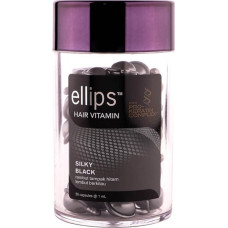 Олія для волосся Ellips Hair Vitamin Silky Black Шовкова ніч з PRO-кератиновим комплексом 50 х 1 мл