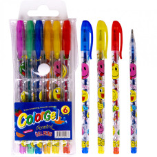 Набір ручок ароматизованих гелевих 6 кольорів