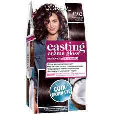 Крем-фарба для волосся без аміаку LOreal Paris Casting Creme Gloss відтінок 4102 Холодний каштан 180 мл