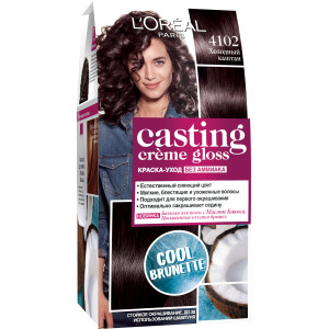 Крем-фарба для волосся без аміаку L'Oreal Paris Casting Creme Gloss відтінок 4102 Холодний каштан 180 мл