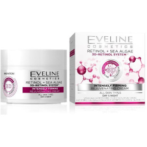 Крем Eveline Cosmetics Ретинол & Морські водорості інтенсивний ліфтинг для всих типів шкіри 50 мл