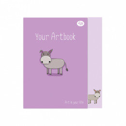 Блокнот А6 Profiplan Artbook donkey 48 аркушів