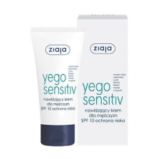 Зволожувальний крем для обличчя Ziaja SPF10 Yego Sensitiv Men 50 мл