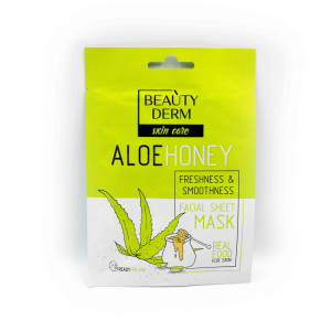 Маска тканинна Beauty Derm Aloe Honey Face Mask Алое-мед 25 мл