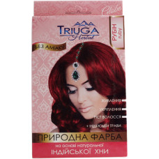 Натуральна фарба для волосся на основі хни Triuga Herbal Рубін 25 г