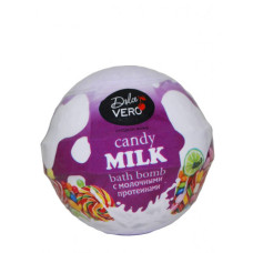 Бомба для ванни Dolce Vero з протеїнами молока «Candy MILK» 75 г
