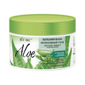 Бальзам-butter Витэкс Aloe+7 вітаминів інтенсивний догляд для сухого, ламкого і тьмяного волосся Aloe 97% 300 мл