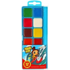 Акварельні фарби Гамма Travel Kids 312084 / TK 12 кольорів, без пензлика