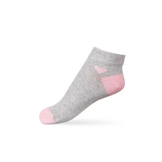 Шкарпетки дитячі V&T ШДСг 024-947 сліди р.16-18 світло-сірий меланж/світло-рожеві