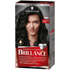 Інтенсивна крем-фарба для волосся Brillance 890 Елегантний чорний 142.5 мл