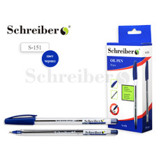 Ручка кулькова Schreiber S-151 синя