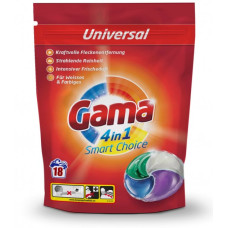 Капсули для прання Gama 4в1 Universal 18 шт