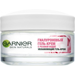 Зволожуючий гіалуроновий гель-крем Garnier Skin Naturals з рожевою водою 50 мл