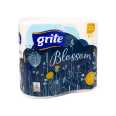 Туалетний папір Grite Вlossom 3 шари 4 шт 150 листів