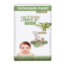 BABY TURCO EcoPackage підгузники junior 5 (11-18кг) 40шт